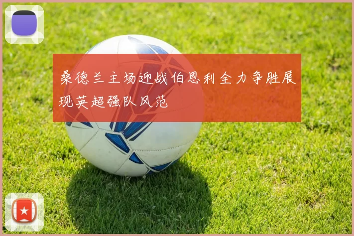 桑德兰主场迎战伯恩利全力争胜展现英超强队风范